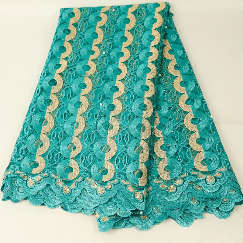 

African Lace Fabric 2019 Embroidered Nigerian Laces Fabric Bridal High Quality French Tulle Lace Fabric For Wedding Party YM107