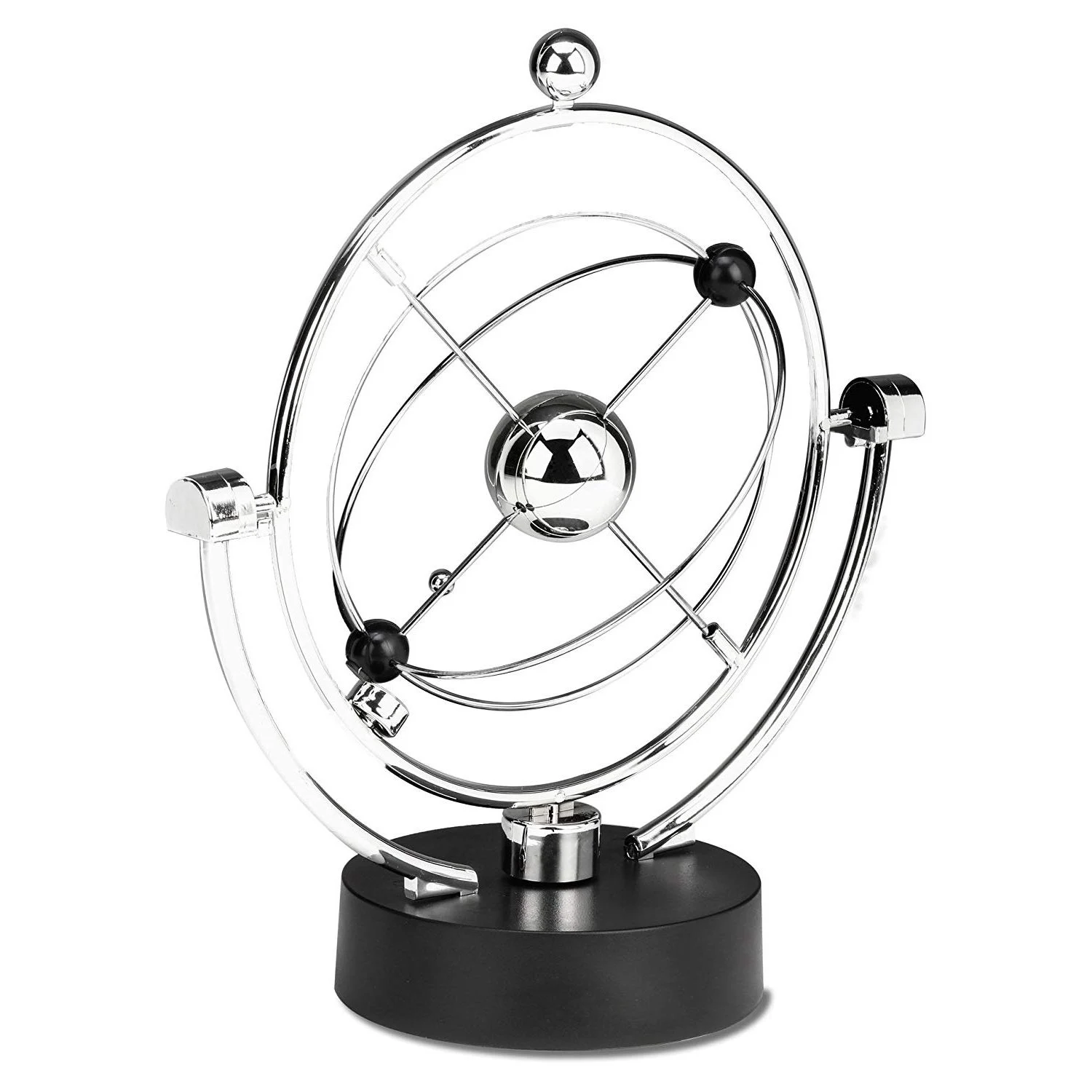 New-Perpetual Motion Desk Sculpture Toy-Kinetic Art Galaxy Planet Balance Mobile-Magnetic Executive Office Home Decor Tabl
