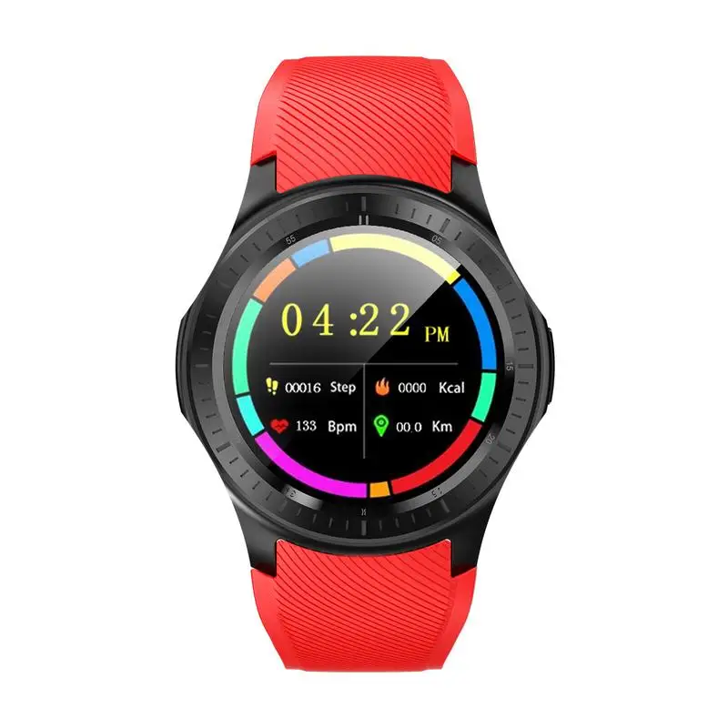 Large Screen Smart Watch Large Memory Waterproof GPS Positioning WiFi Adult Sports Phone Intelligent Black Red Electronic Wrist