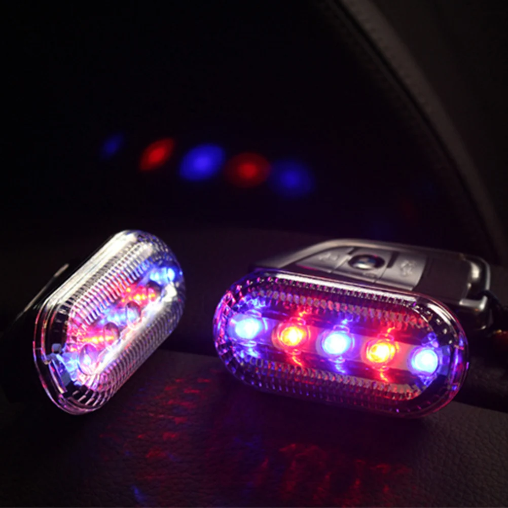 1 pc Warning Flashing Light 5-LED Surface Mount Emergency Lights For MTB Night Walkers Bicycles Runners Warning Lights