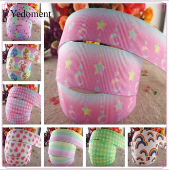 

18042516, 1" 25mm 10 yards/lot cartoon printed grosgrain ribbons gift packaging DIY handmade materials