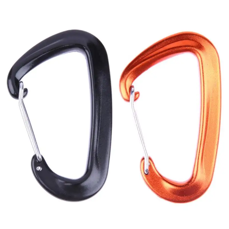

D-shaped Snap Hook Carabiner Aviation Aluminum Mountaineering Buckle Rock