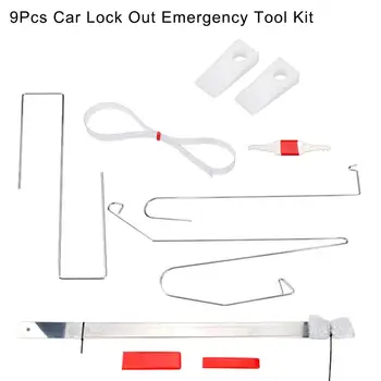 

9Pcs/Set Universal Car Lock Out Emergency Tool Kit Unlock Door Open Tool Special Car Repair Tools Auto Door Maintenance Tools