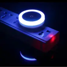 100V 250V Novelty Round Wall light Sensor Control LED Night Light Bedroom Decoration Energy Saving light