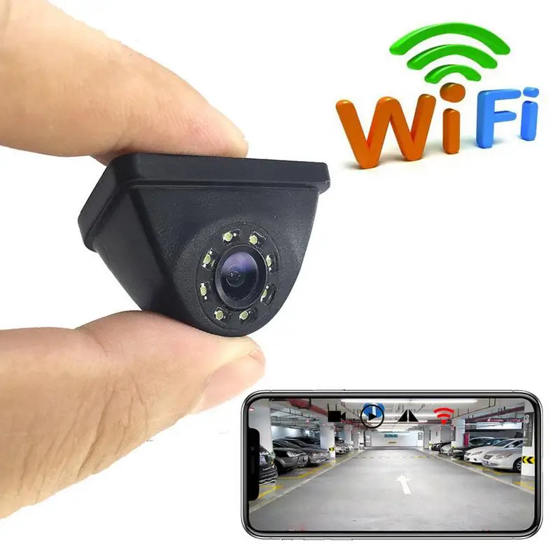 

HD WIFI Reversing Camera Dash Cam Night Vision Car Rear View Camera Mini Water-proof Driving Recorder For IPhone Android