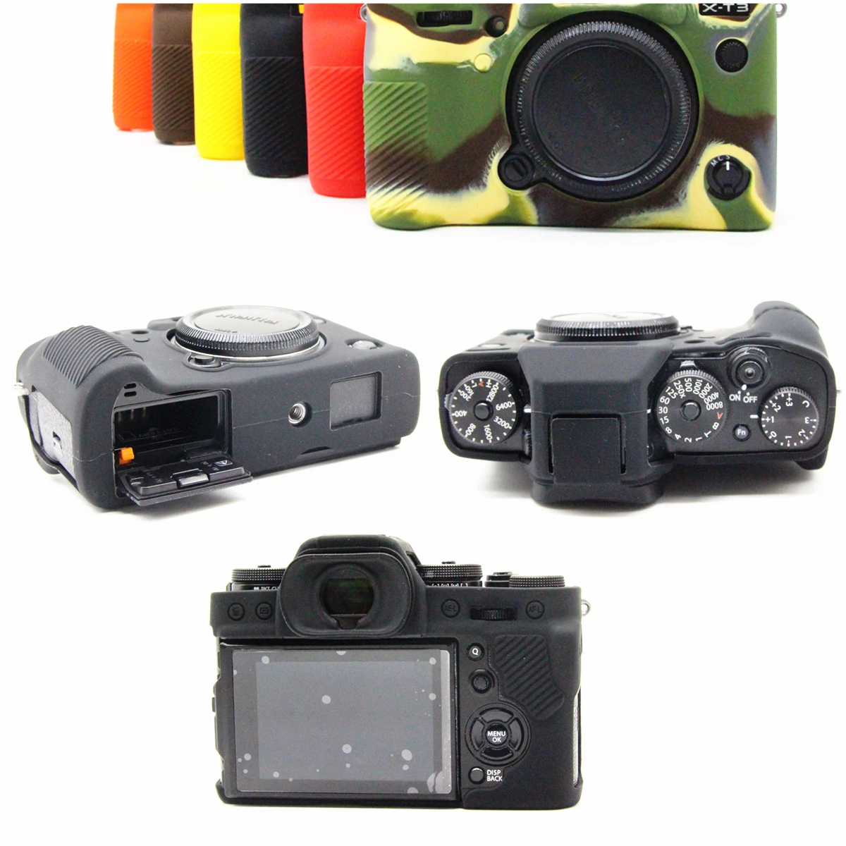 

Soft Silicon Rubber Case Cover Frame Skin Protector for Fujifilm Fuji X-T3 XT3 Camera