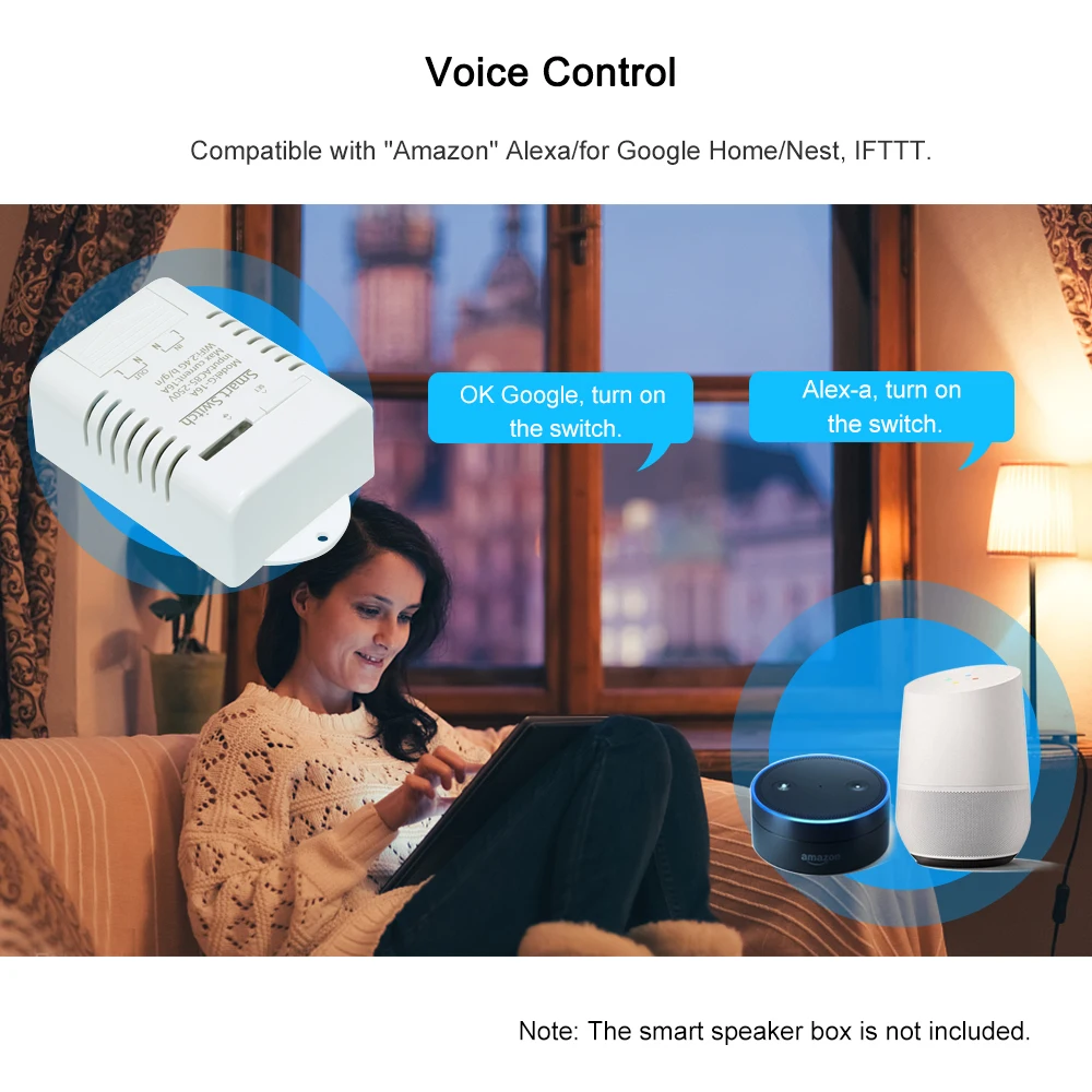 Умный Wifi Switch16A/3500 Вт беспроводной пульт дистанционного управления таймер для