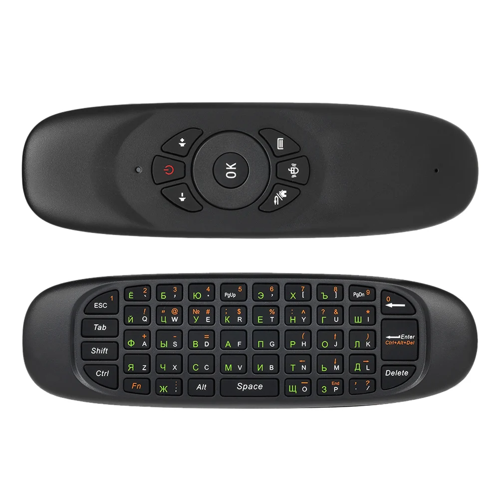 

2.4G Remote Control Russian English Air Mouse Wireless Keyboard Remote Control 6-Axis Motion Sensing for Smart TV Android TV BOX