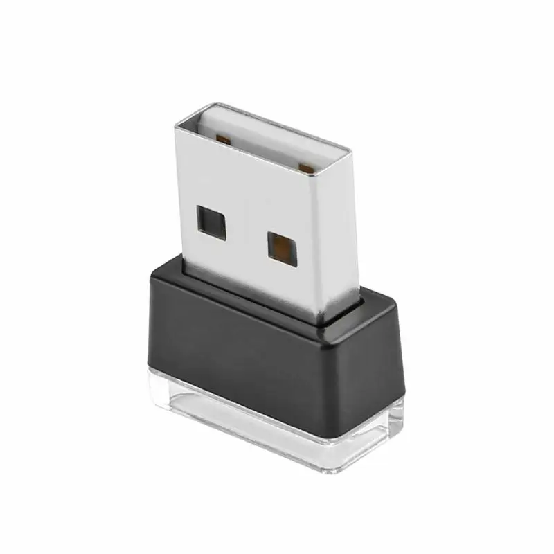 Мини автомобильная интерьерная атмосферная лампа USB светодиодная Зажигалка