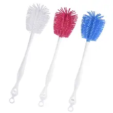 Детские щетка для молочных бутылок Стеклянная чашка очиститель Чистящая щетка силиконовая домашняя кухня длинная ручка щетки для мытья чашки термостойкий инструмент