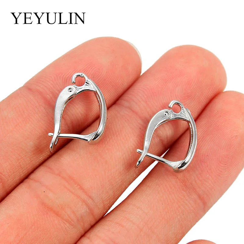 

1Pairs Ear Accessories For Fashion Dangle Earrings Golden Silver Horseshoe Ear Hook Clasp For Women Girls Jewelry Wholesale