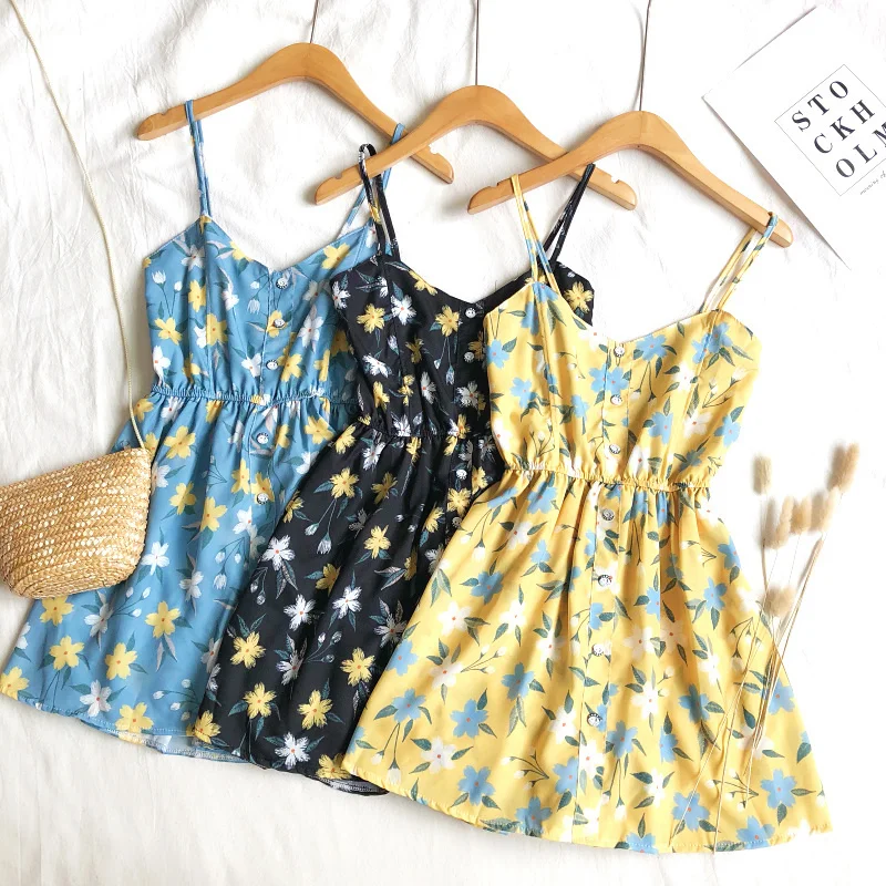 

2019 Vacation Backless Jumpsuits Sandy Beach Short Trousers Sexy Floral Printing Playsuits Bodysuits Slim Bodycon Camisoles