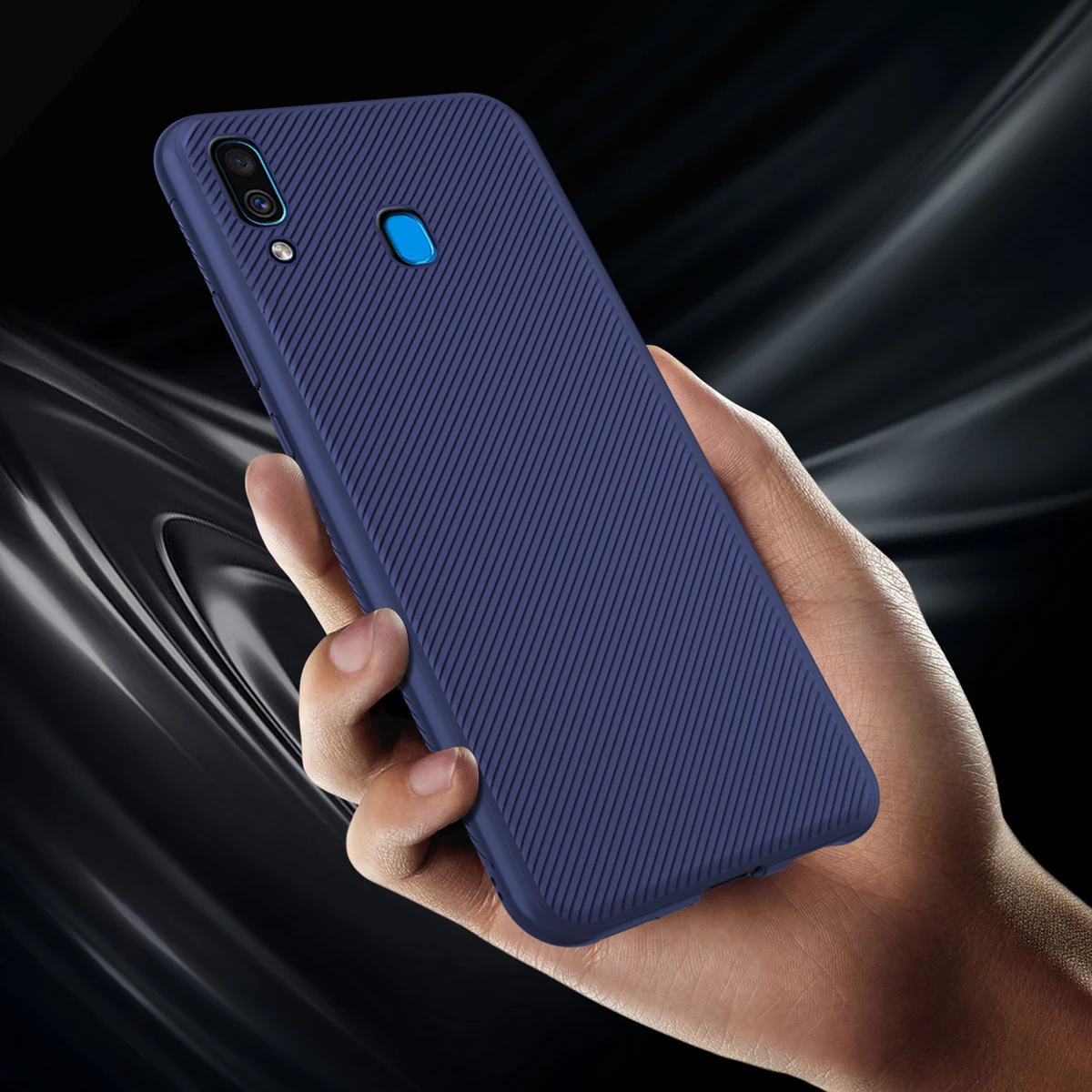 Для samsung Galaxy A50 A30 A10 M10 M20 чехол мягкий силиконовый углеродного волокна ТПУ Обложка