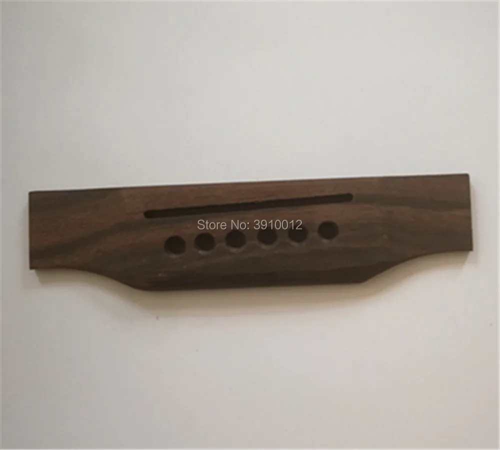 

1pc New 6 String Saddle Rosewood Thru Guitar Bridge For Folk Acoustic Guitar Parts Accessories