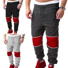 Hirigin мужские мешковатые джоггеры модные повседневные мужские длинные штаны ремень в стиле пэчворк треники из хлопка Леггинсы Карандаш