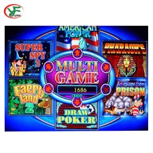 6 в 1 мульти игра PCB 6X казино красный слот игровая доска Аркада 6 в 1 pcb для супер Spy2 казино машина