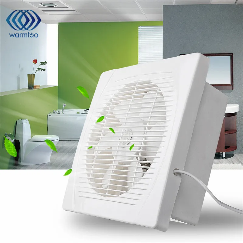 

30W 8inch Kitchen Bathroom Toilet Ceiling Wall Mount Ventilation Exhaust Fan Air Vent 220V White