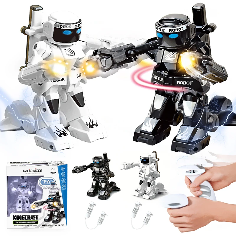 777-615 Battle RC Robot 2.4G Body Sense Control Flexible Movement Robot Sound and light Remote Control Toys Model for Kids Gifts