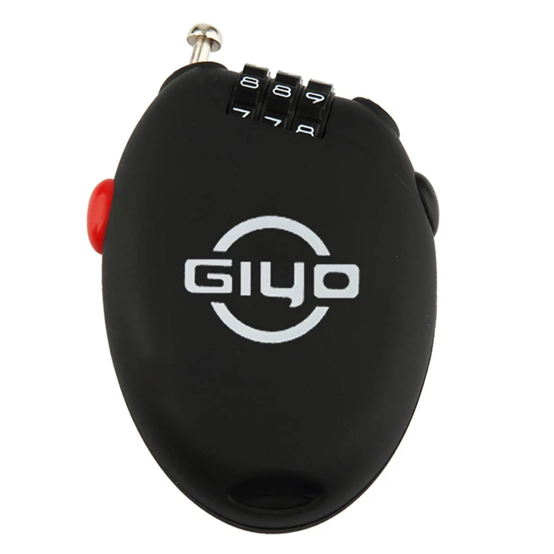 

LGFM-GIYO bicycle lock mountain bike lock electric car dead fly steel cable lock mini password lock anti-theft luggage backpac