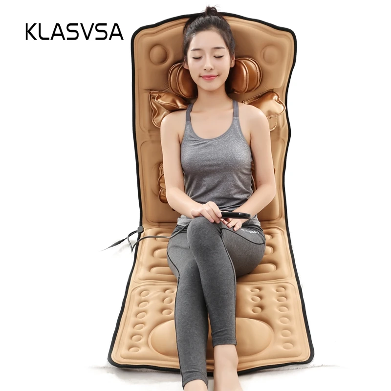 KLASVSA Airbag Vibrate Heating Massage Mattress Cervical Therapy Neck Shoulder Back