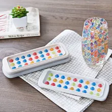 Кубик льда лоток плесень 27 сетки Форма для льда пластиковые кубики лоток для льда Форма для льда контейнеры для хранения