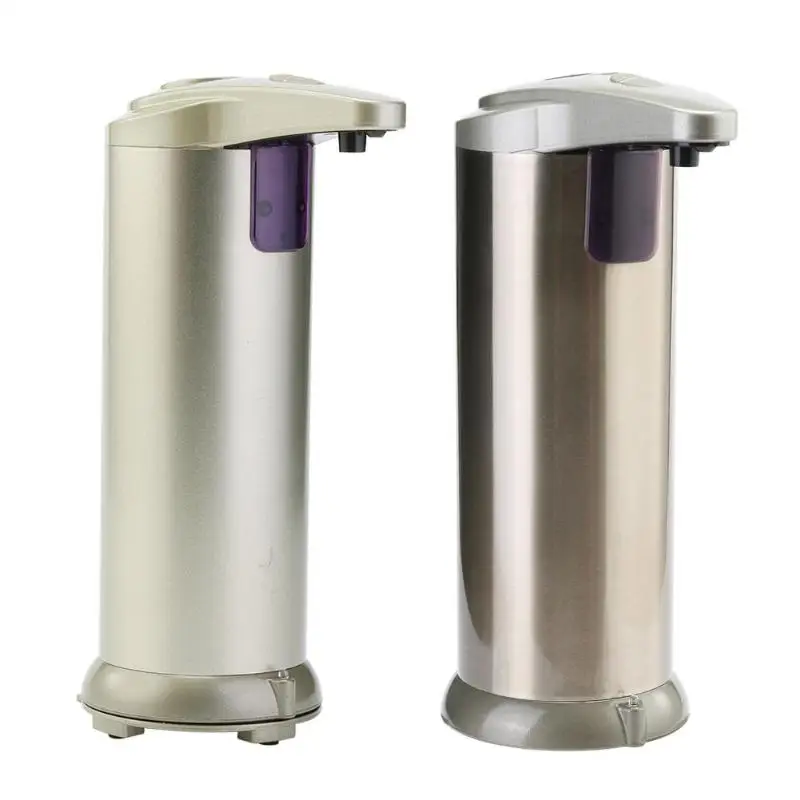 

Stainless Steel ABS Stainless Steel Automatic Liquid Soap Dispenser 280mL Smart Sensor Sanitizer Bottle for Kitchen Bathroom