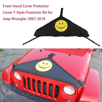 

Front Hood Cover Protector Cover T-Style Protector Kit for Jeep Wrangler 2007-2018 Car Styling