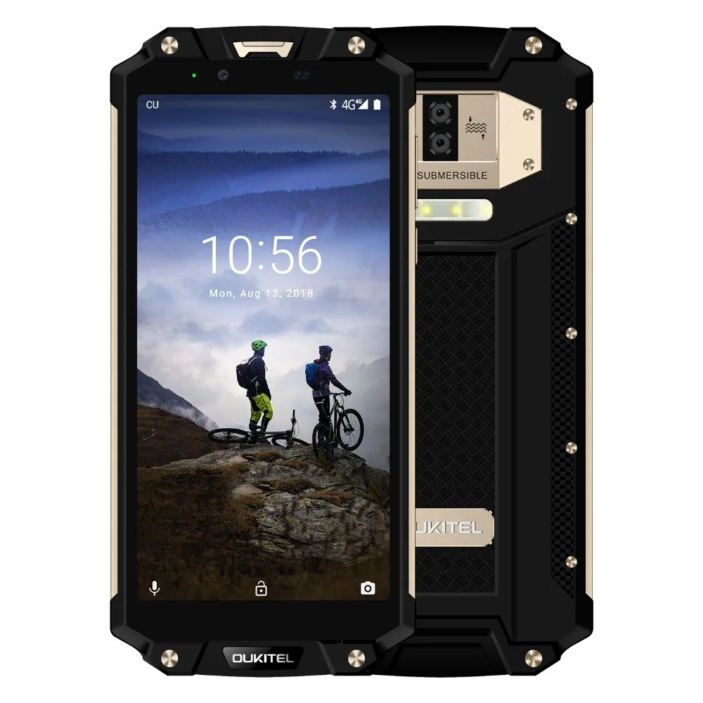  OUKITEL WP2 10000mAh IP68 Waterproof shockproof Mobile Phone Android 8.0 4GB+64GB Octa Core 4G Smar