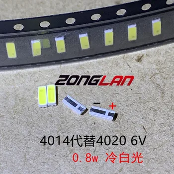 

500PCS/Lot 4014 4020 CHIP-2 SMD LED Beads Cold white 1W 6V 150mA For TV/LCD Backlight