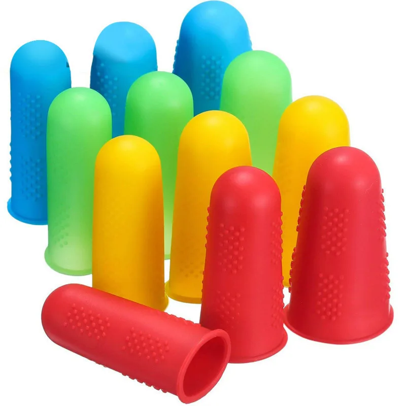 Hot Sale Finger Caps 3 5 12Pieces Silicone Finger Protector For High