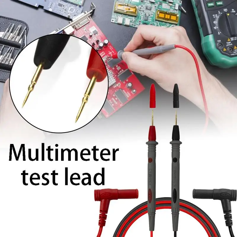 

PT1006 20A Metal-plated Multimeter Test Lead Digital Multimeter Probe Universal Test Leads Pin Cable Pen Set