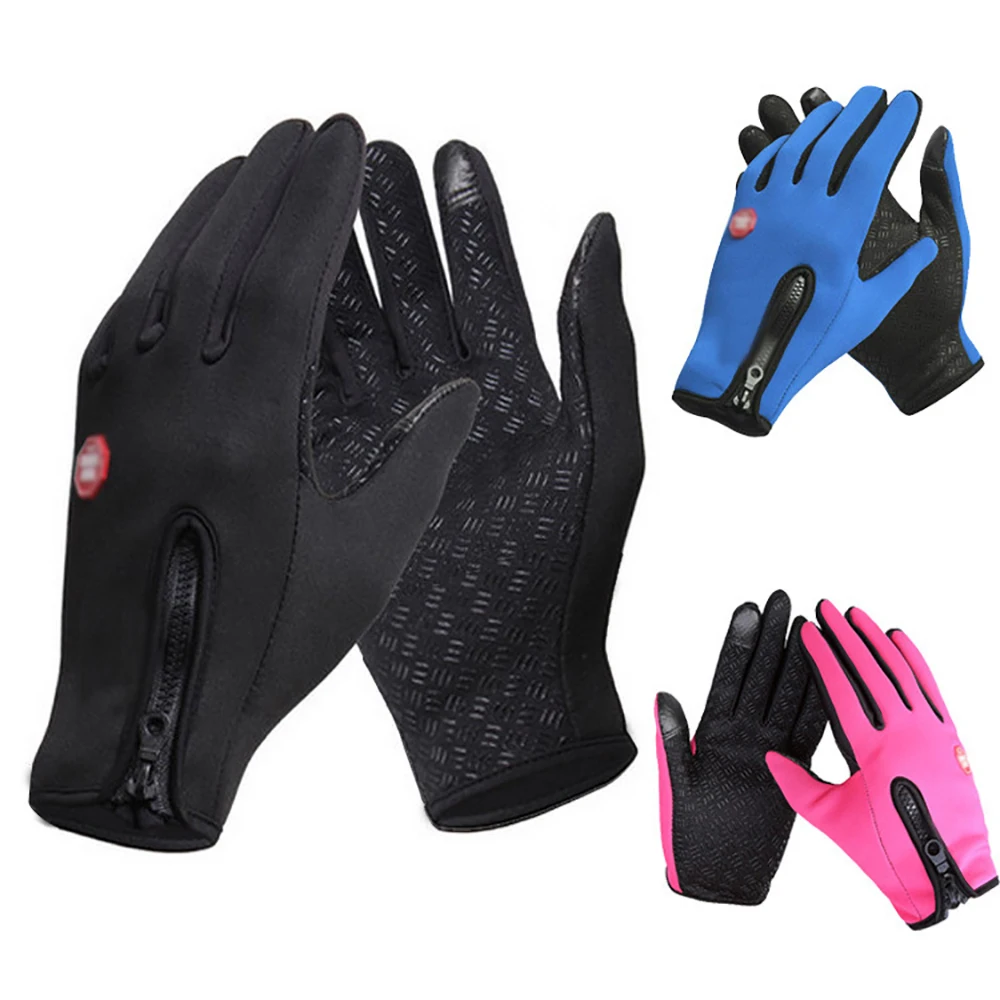 Спортивные мужские и женские лыжные перчатки для велоспорта, ветрозащитные перчатки, сенсорные перчатки, 4 размера, более длинные и толстые P30