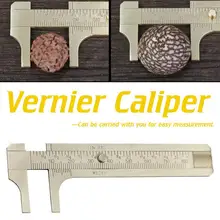 1 шт. двойной масштаб медный суппорт мини штангенциркуль длина 8 см