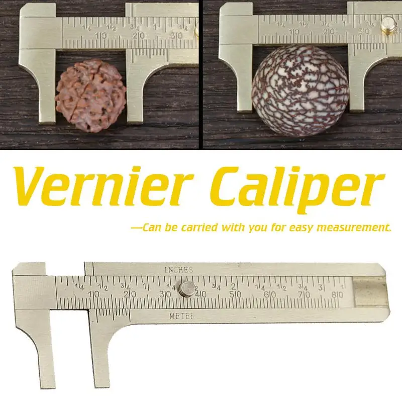 

1pcs Double Scale Copper Caliper Mini Vernier Caliper Length 8CM