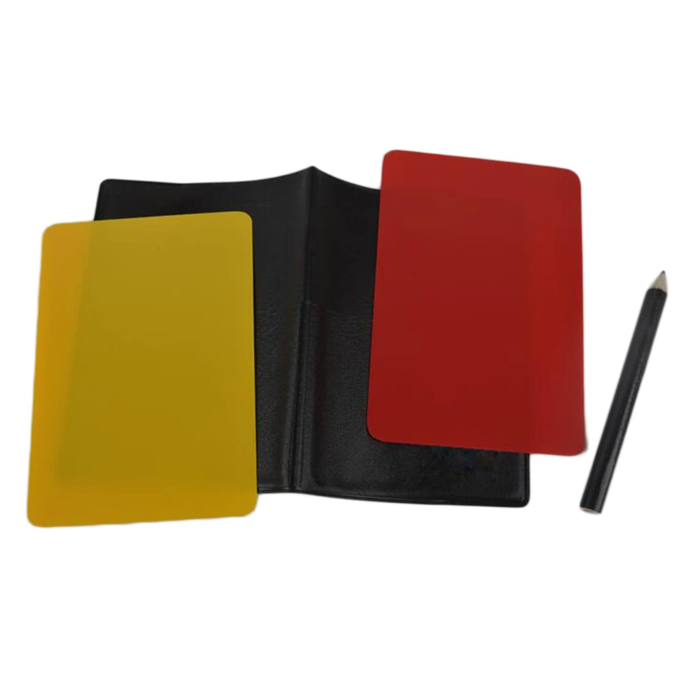 

Football soccer Referee Cards Volleyball Football Sport Wallet Score Notebook Pencil Set Sales promotion Wholesale new brand