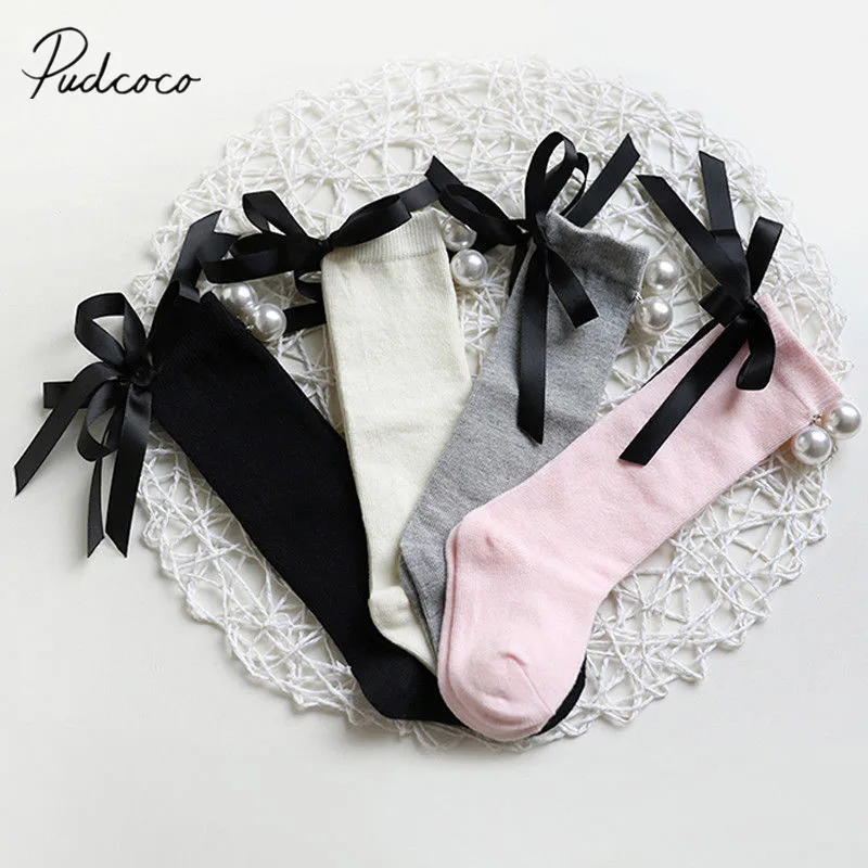 

2018 Brand New 0-7Y Infant Baby Kid Girl Bowknot Pearl Stocking Cotton Pantyhose Stockings Princess Tights Autumn Winter Sets