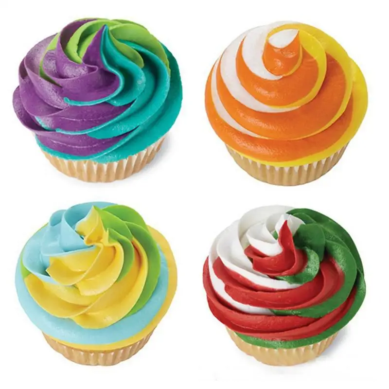 

Large Three-Color Piping Tip Converter Creme Piping Tip Fixed Adapter Cake Creamy Ice Cream Pull Flower Tools