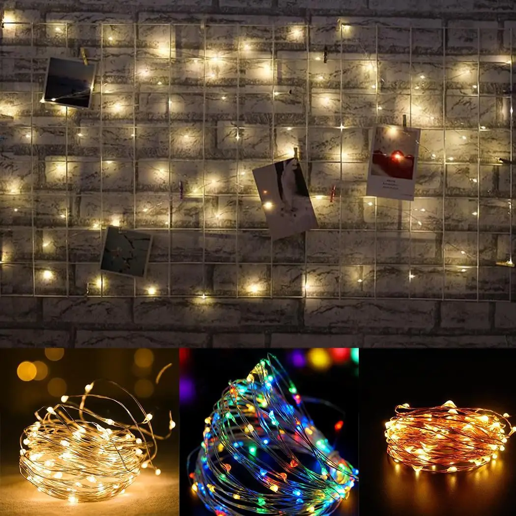

USB LED Copper Wire String Light Holiday High brightness, low power consumption. Christmas Wedding Party Deco