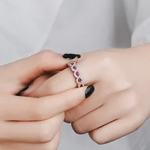 Ruby Stones Anillos de Ring for Women Turquoise Vintage Crystal 925 Sterling Silver Bizuteria Luxury Party Jewelry Ring Diamante Ruby Stones Anillos de Ring for Women Turquoise Vintage Crystal 925 Sterling Silver Bizuteria Luxury Party Jewelry Ring Diamante