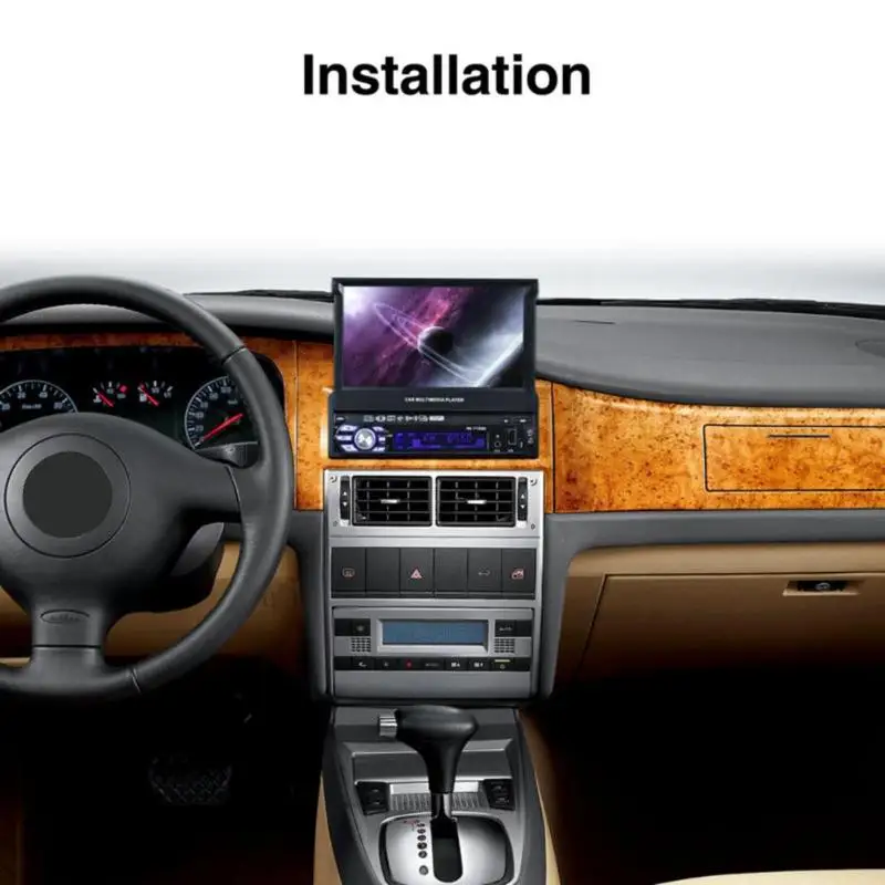 7in Touch Bluetooth Car GPS MP5/MP3 Player Radio USB/TF/AUX Map+Rearview Universal GPS Navigation