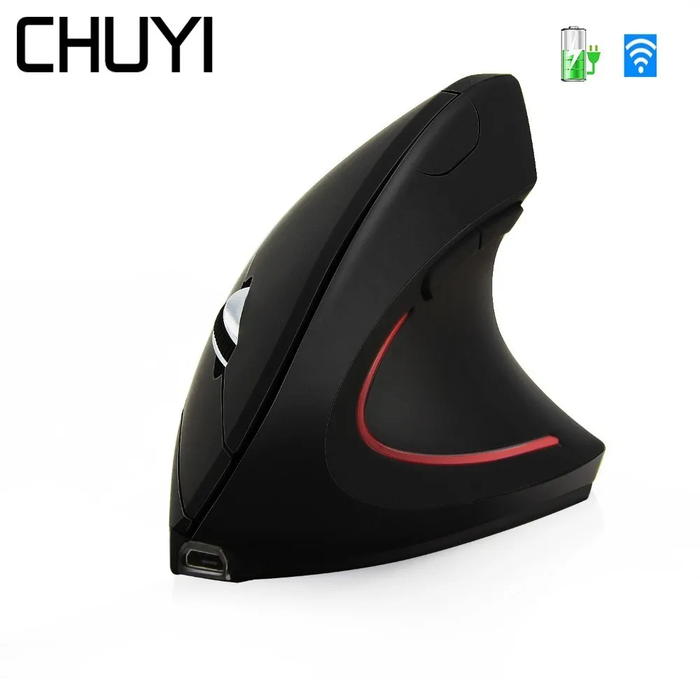Мышь беспроводная Вертикальная Эргономичная 800/1200/1600 DPI USB|Мыши| |