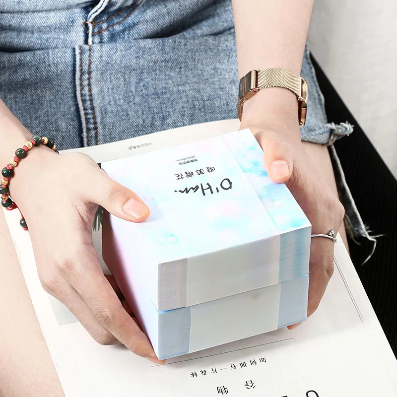 

Lovely Cherry Memo Pads Paper Laser Gradient Sticky Notes Colorful Writing Pads For Girls Kids School Supplies Korean Stationery