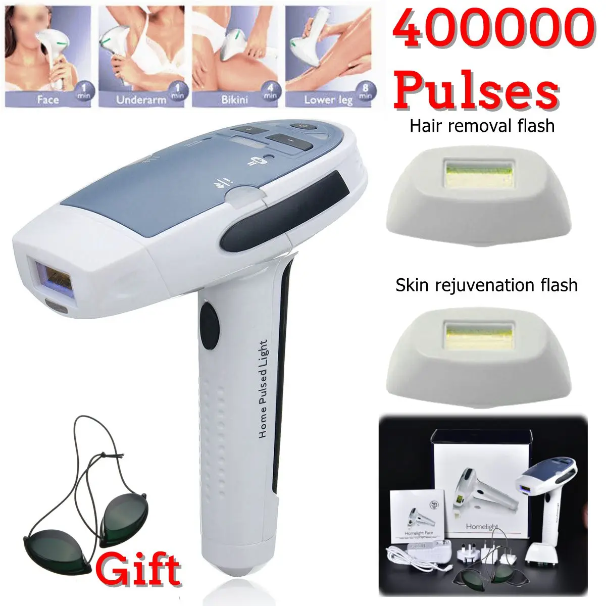 

Permanent Laser IPL Epilator Painless Depilate Kit Hair Removal Machine Face Body Bikini Beauty Care Tool Home Personal Use