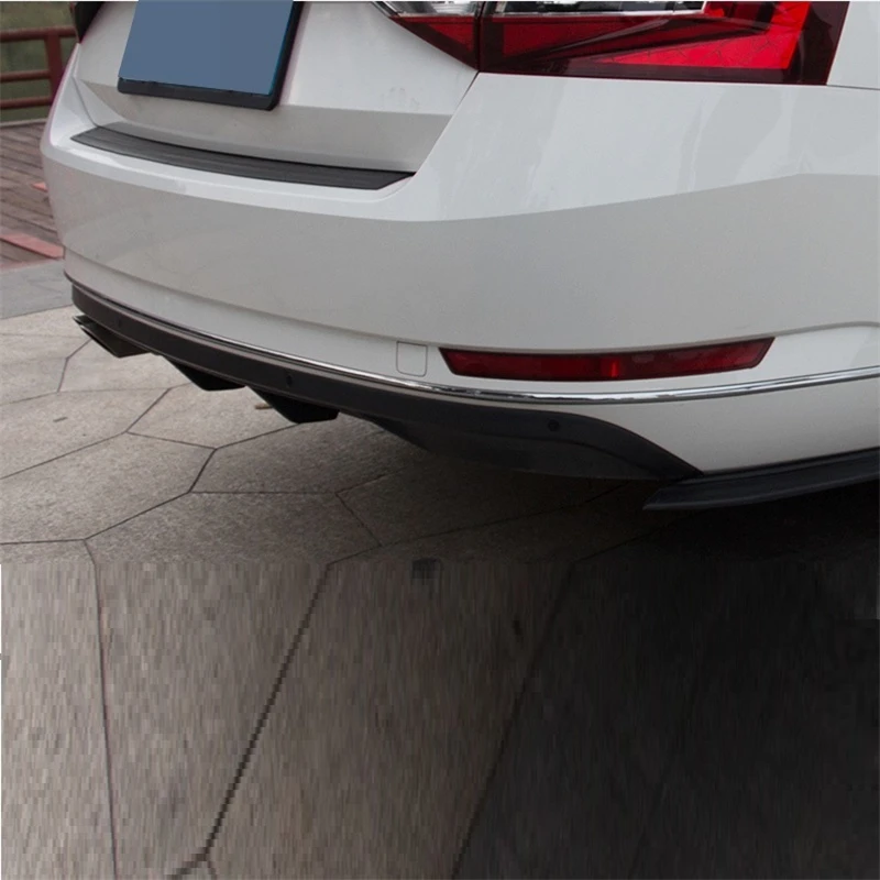 tuning Rear Diffuser Car Front Lip Upgraded Parts Decoration Auto Exterior Bumpers protector 16 17 18 FOR Skoda Superb tuning Rear Diffuser Car Front Lip Upgraded Parts Decoration Auto Exterior Bumpers protector 16 17 18 FOR Skoda Superb