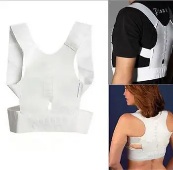 Magnetic Therapy Posture Corrector Body Back Pain Belt Brace Shoulder Support