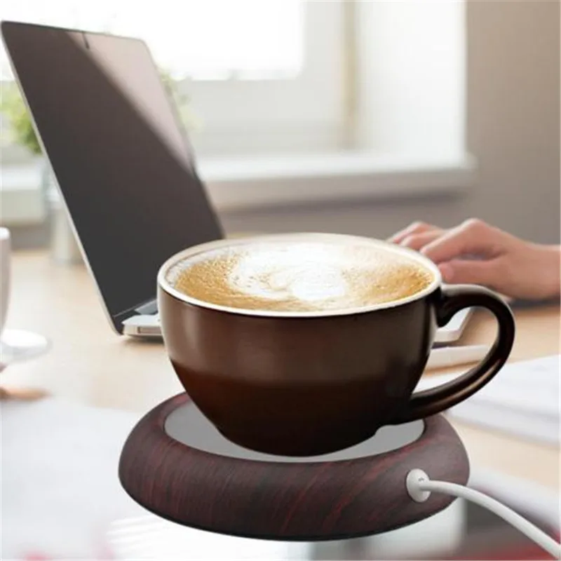 

New Solid Conveninet USB Power Suply Office Tea Coffee Cup Mug Warmer Heating Cup Mat Pad Coaster