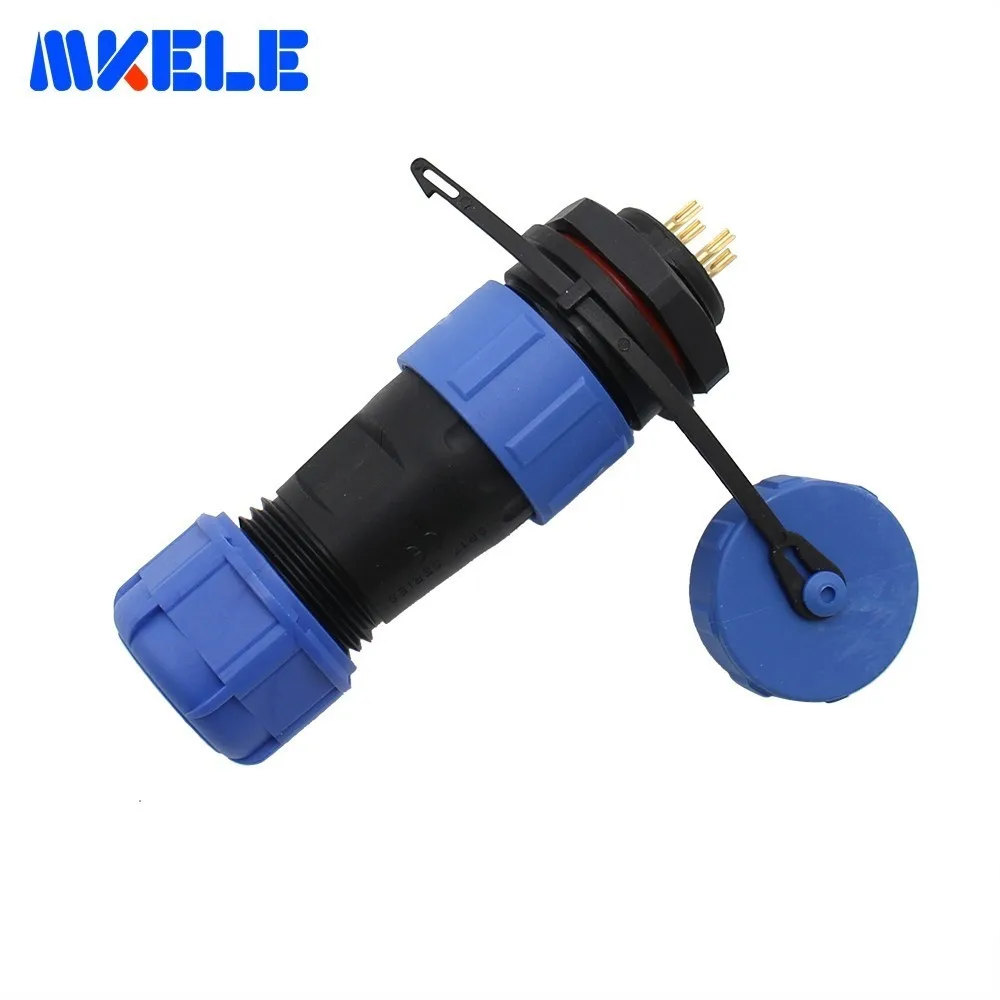 

SP17 Waterproof Connectors Aviation Plug 17MM Male And Female Rear Nut Socket Connector 4 Pin Protective Plug IP68 New Arrivals