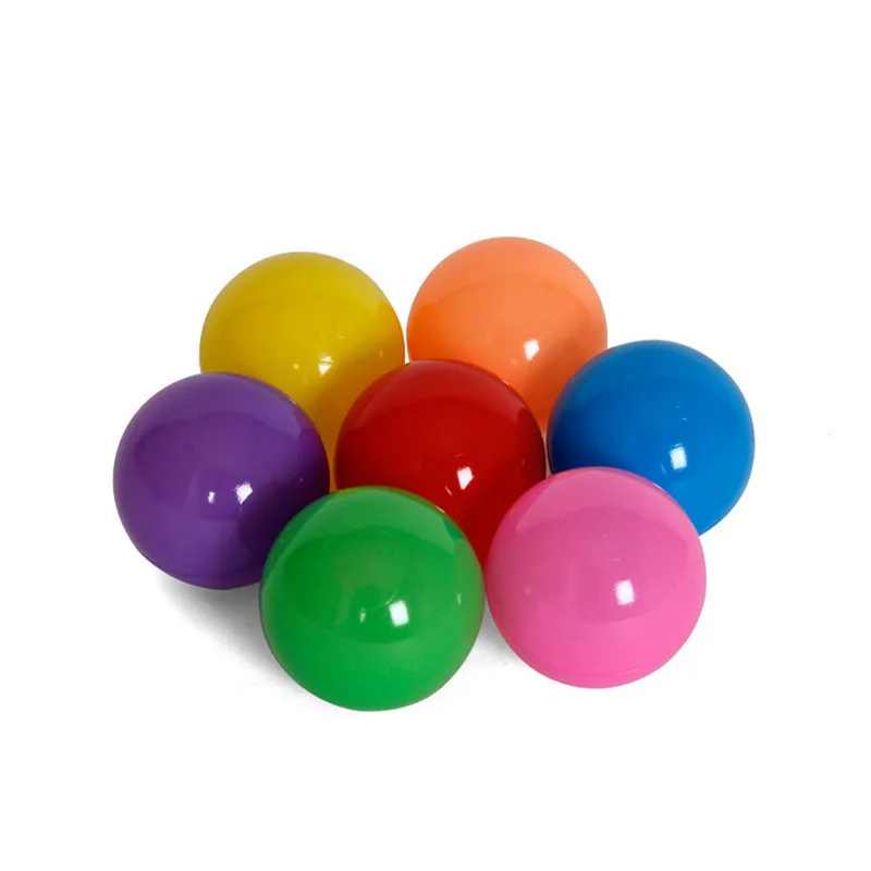 

100Pcs Colorful Ball Pits Soft Plastic Ocean Balls Toy Fun Outdoor/Indoor Kids Swim Pits Toy for Pool Tent 7cm Diameter for Kids
