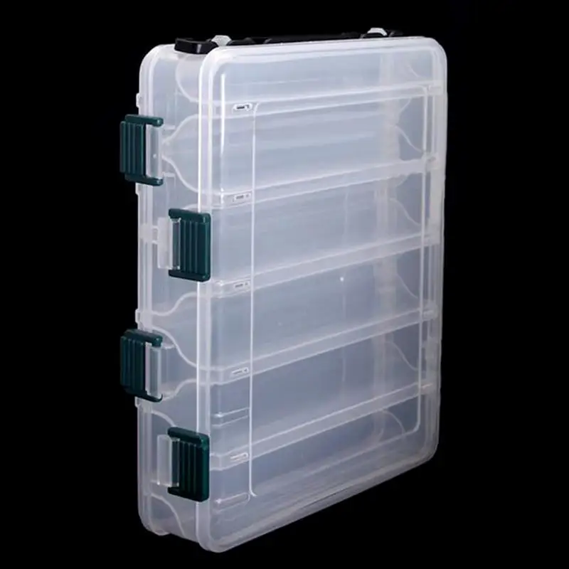 High Strength 20*16*4.5CM with 13 Compartments Transparent Visible
