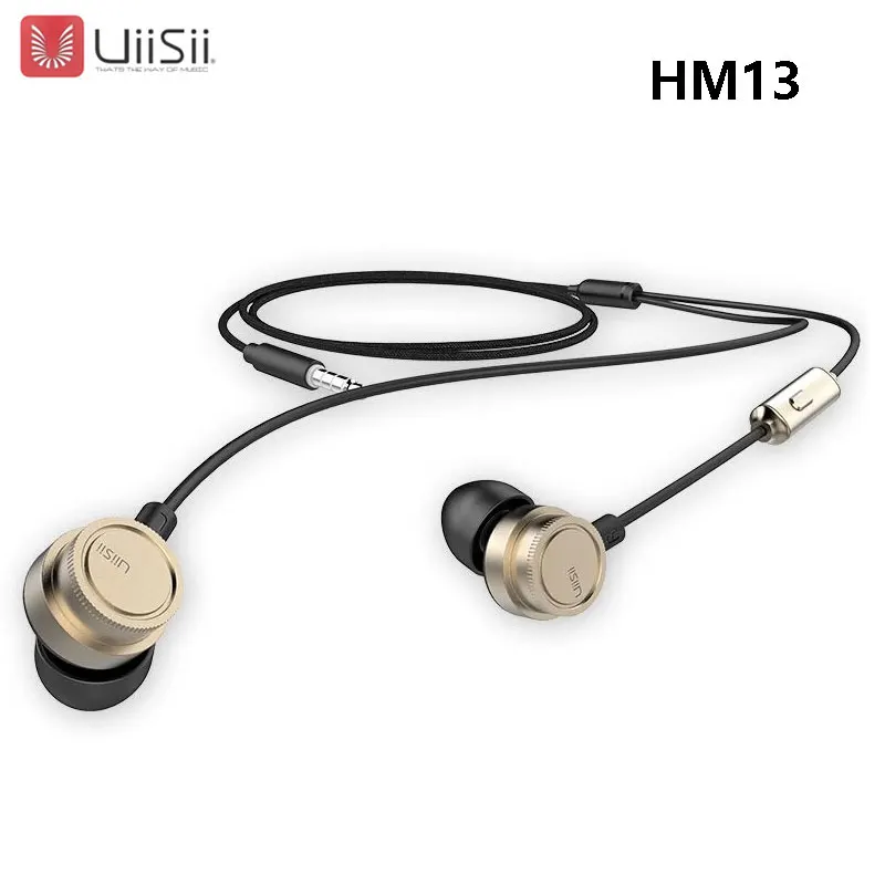 Новые проводные наушники UiiSii HM13 динамическая гарнитура с микрофоном и штекером 3